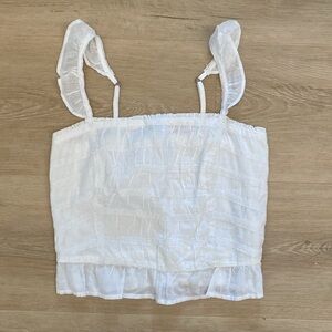 Abercrombie & Fitch Women's White Crop-top